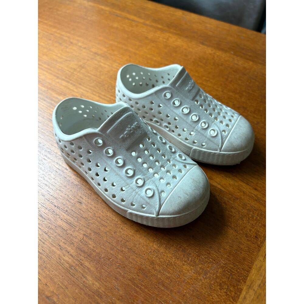 Native Shoes Kids' Jefferson slip-on sneakers in Shell White